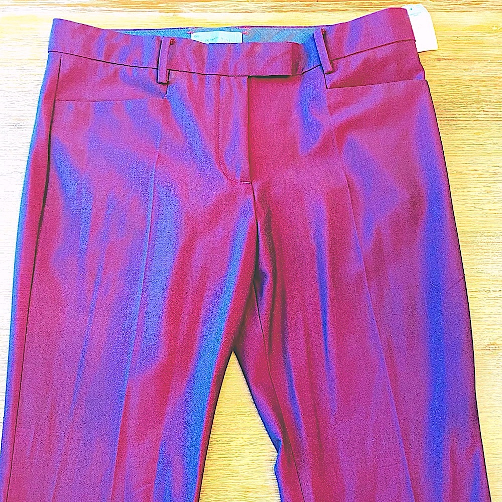 Boot cut dark maroon work/dress trousers